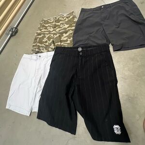 Bundle - 4 Pairs Mens Shorts Size 36 Goodfellow, Chaps, Sonoma & Forever Strong